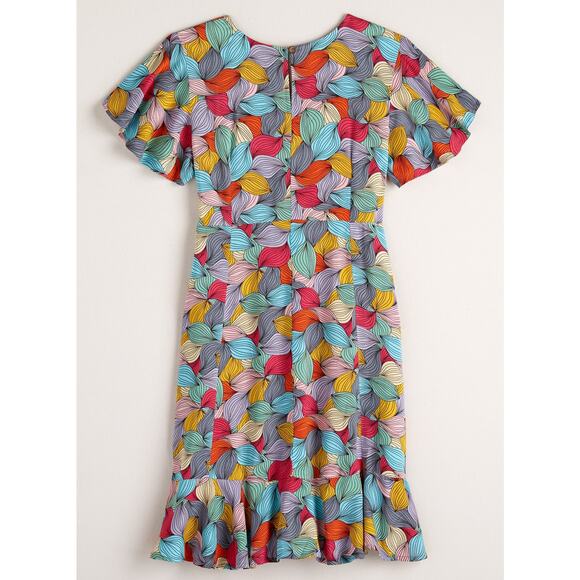 PARSELY & SAGE Flutter Leaves Dress Mulit-color Size XL = 18–20 - Picture 3 of 16